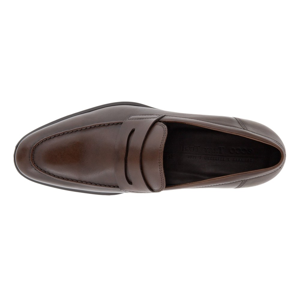 ECCO Mens Slip On Brown - Citytray - IRD-371945